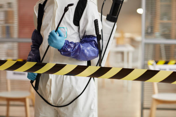 Professional Biohazard Cleanup technician working in Andover, NH